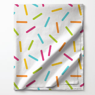 Farbige Zucker-Sprinkles-Muster Helle Party Stoff