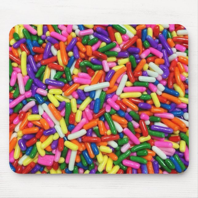 Farbige Zucker Streusel Mousepad (Vorne)