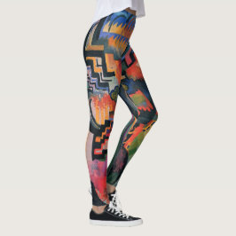 "Farbige Zusammensetzung" Art Leggings