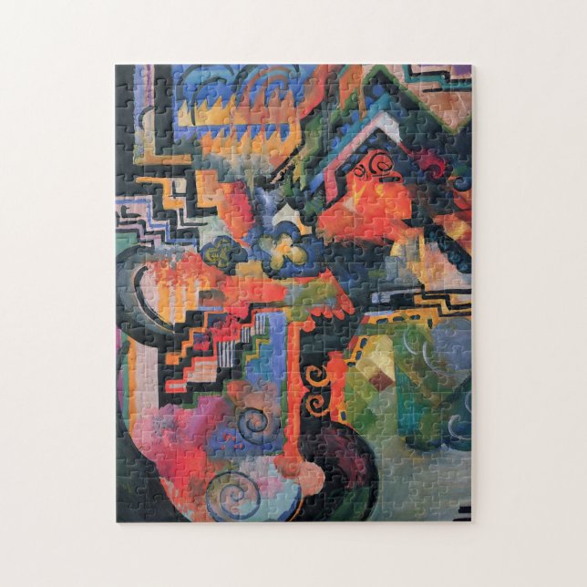 "Farbige Zusammensetzung" Art Puzzle (Vertikal)