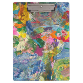 Farbige Zwischenablage mit Abstrakter ästhetischer Klemmbrett
