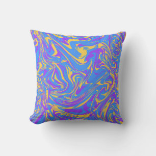 Farbiger Abstrakter Fluid Style Hintergrund Kissen