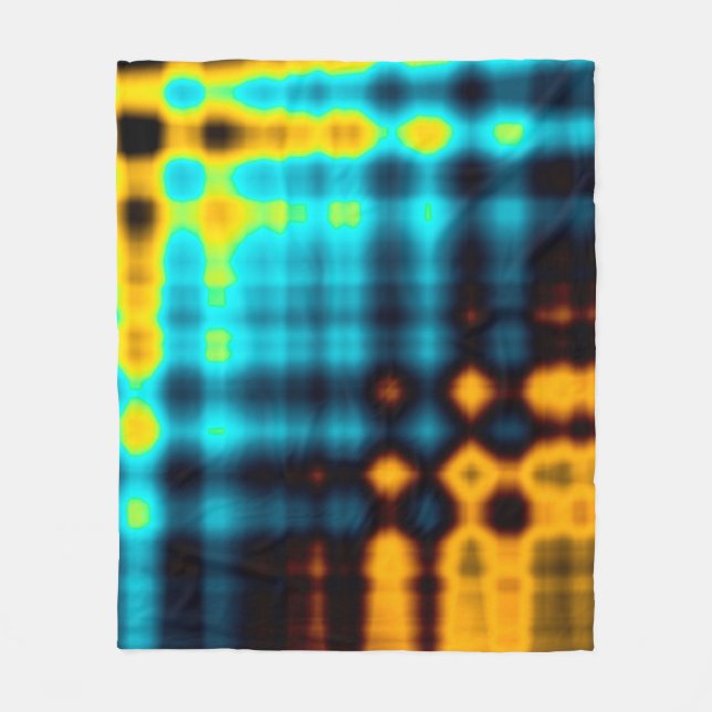 Farbiger abstrakter geometrischer Hintergrund mit  Fleecedecke (Vorderseite)
