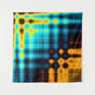 Farbiger abstrakter geometrischer Hintergrund mit Wandteppich