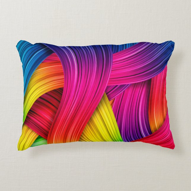 farbiger abstrakter Hintergrund, Farbe, Abstr. Dekokissen (Vorderseite)