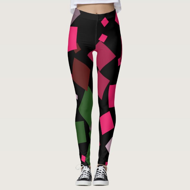Farbiger abstrakter Hintergrund Leggings (Vorderseite)