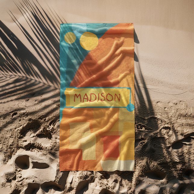 farbiger abstrakter Hintergrund mit geometrischer  Strandtuch (Von Creator hochgeladen)