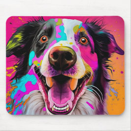 Farbiger Abstrakter Hund Mousepad