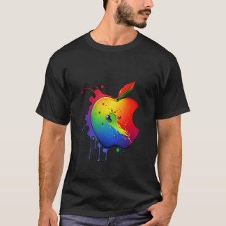 Farbiger Apfel T-Shirt