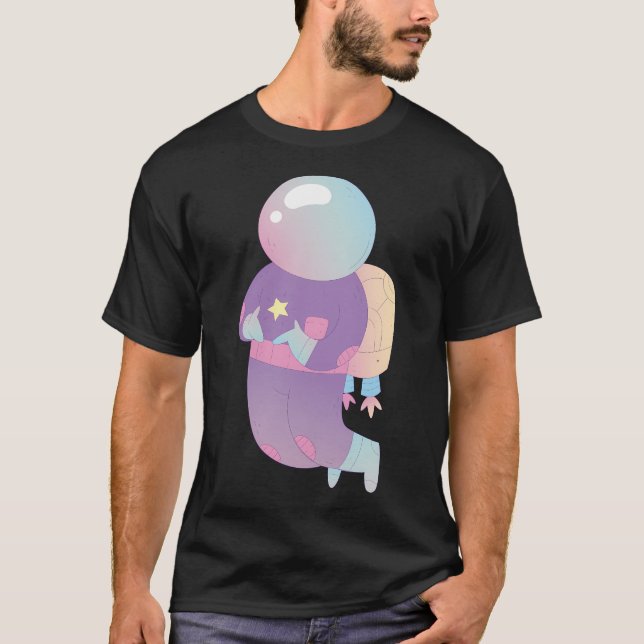 Farbiger Astronaut T-Shirt (Vorderseite)