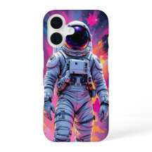 Farbiger Astronaut Weltraum Erforschung Galaxie Ne