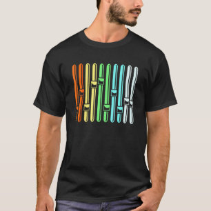 Farbiger Audio-Engineer-Sound-Vu-Messgerät T-Shirt