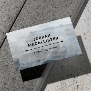 Farbiger Autor Visitenkarte