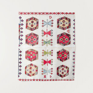 Farbiger Azteken-Muster Wandteppich