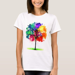 Farbiger Baum T-Shirt