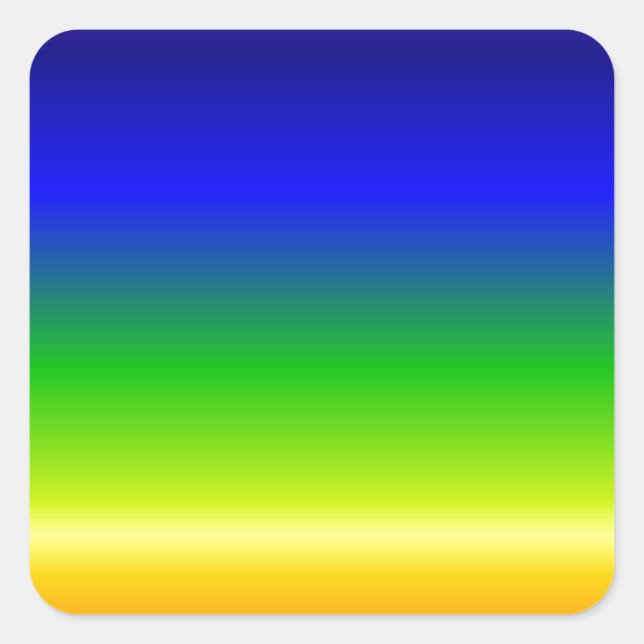 Farbiger, benutzerdefinierter Designer Quadratischer Aufkleber (Vorderseite)