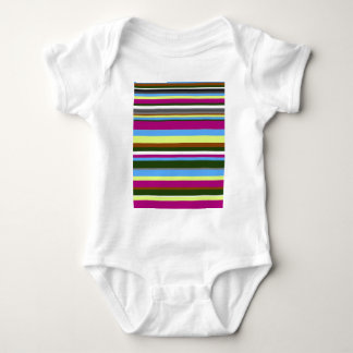 Farbiger, benutzerdefinierter Designerstreifen Baby Strampler