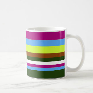 Farbiger, benutzerdefinierter Designerstreifen Kaffeetasse