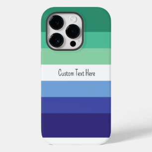 Farbiger, benutzerdefinierter Gay Flag-Text iPhone 14 Pro Hülle