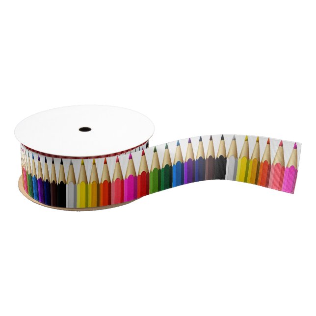 Farbiger Bleistift-Kasten Ripsband (Spule)