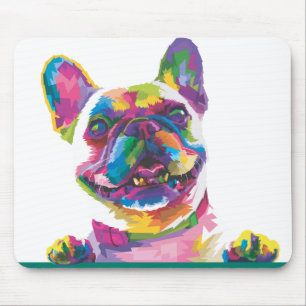Farbiger Bulldogge Mousepad
