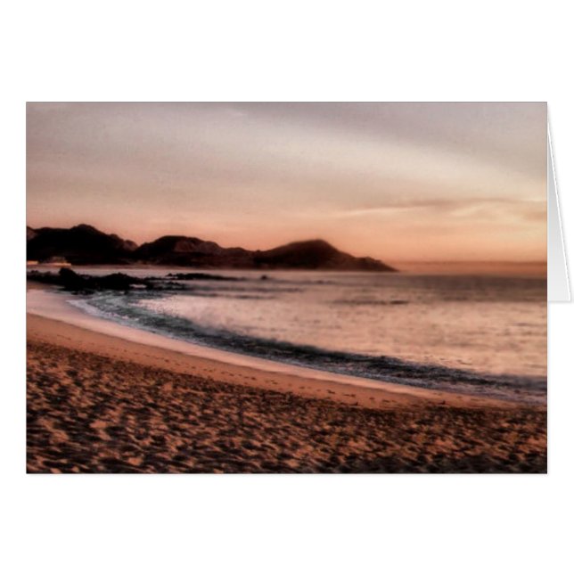 Farbiger Cabo-Sonnenuntergang (Vorderseite (Horizontal))