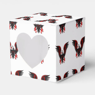 Farbiger Cartoon Roter und Schwarzer Adler Geschenkschachtel
