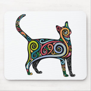 FARBIGER CAT MOUSEPAD