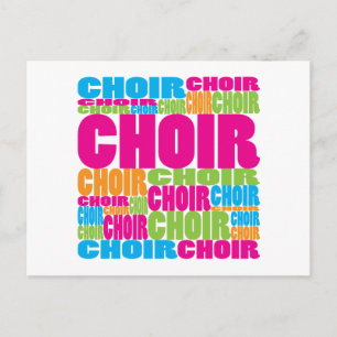 Farbiger Chor Postkarte