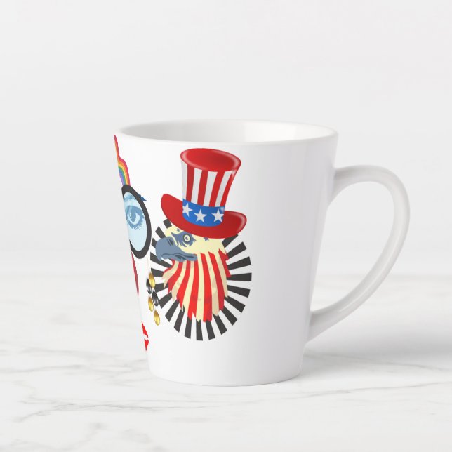 Farbiger Clown Milchtasse (Rechts)