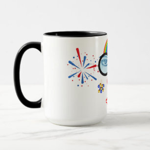 Farbiger Clown Tasse
