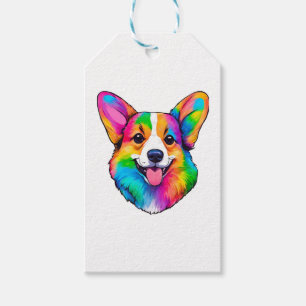 Farbiger Corgi Geschenkanhänger