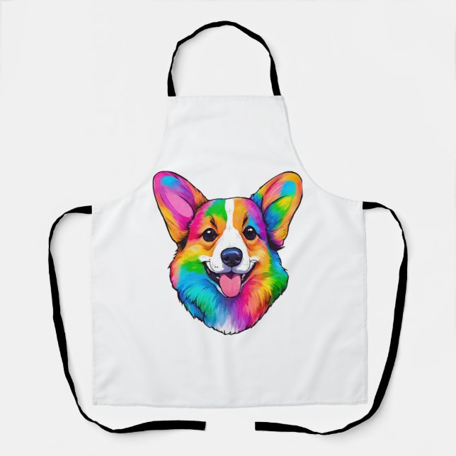 Farbiger Corgi Schürze (Vorderseite)