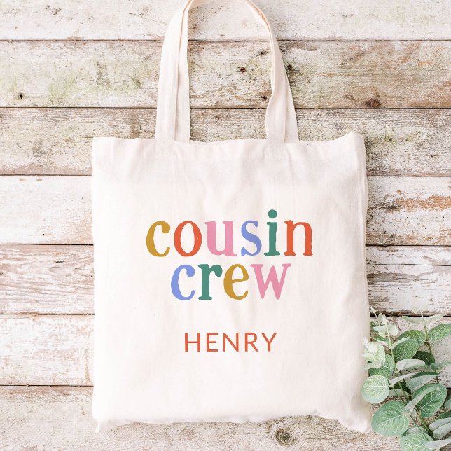 Farbiger Cousin Crew Individuelle Name Tragetasche (Von Creator hochgeladen)