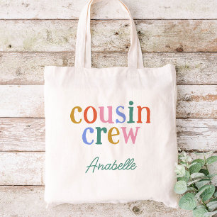 Farbiger Cousin Crew Individuelle Name Tragetasche