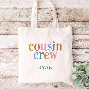 Farbiger Cousin Crew Individuelle Name Tragetasche