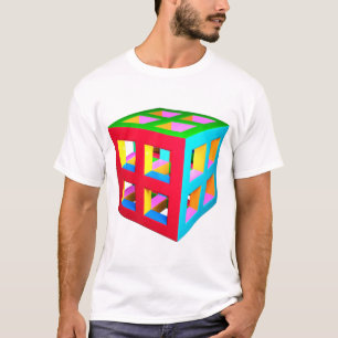 Farbiger Cube-T - Shirt