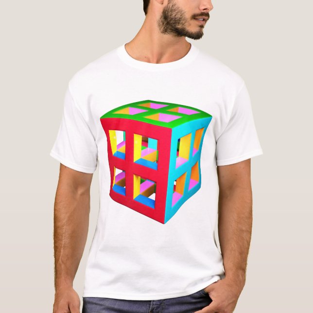 Farbiger Cube-T - Shirt (Vorderseite)
