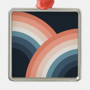 Farbiger doppelter Retro-Regenbogenstil Ornament Aus Metall