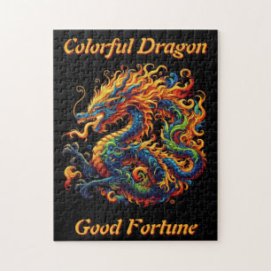 farbiger Drache Puzzle