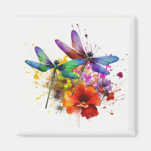 Farbiger Dragonfly-Kühlschrankmagnet Magnet