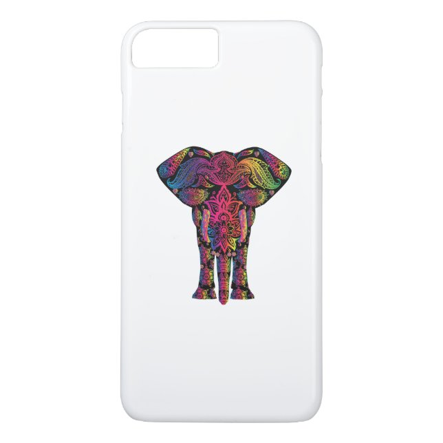 Farbiger Elefant-Cartoon Case-Mate iPhone Hülle (Rückseite)