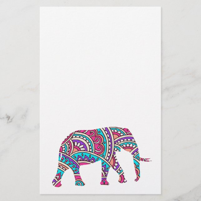 Farbiger Elefant Flyer (Vorne)