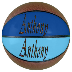 Farbiger entworfener Anthony-Name, Basketball