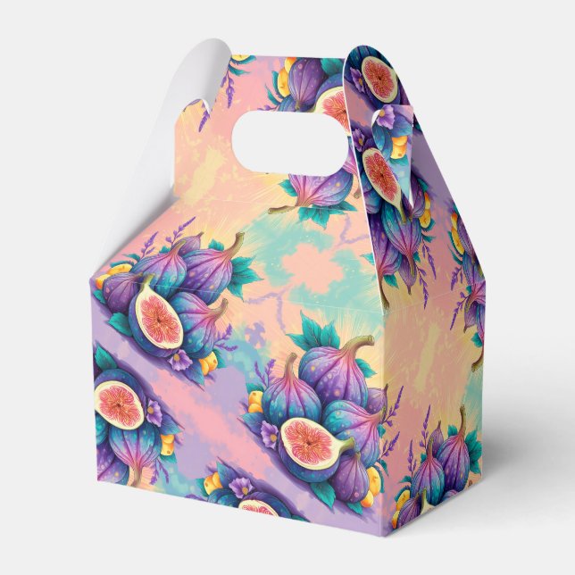 Farbiger Feigenbaum Geschenkschachtel (Vorderseite)
