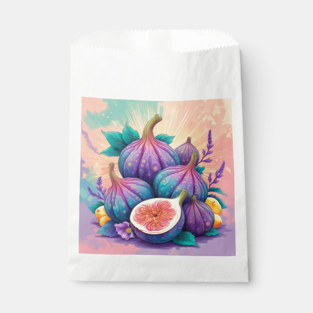 Farbiger Feigenbaum Geschenktütchen (Vorderseite)