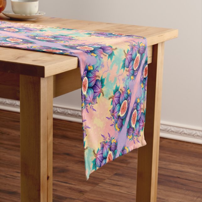 Farbiger Feigenbaum Kurzer Tischläufer (Beispiel)