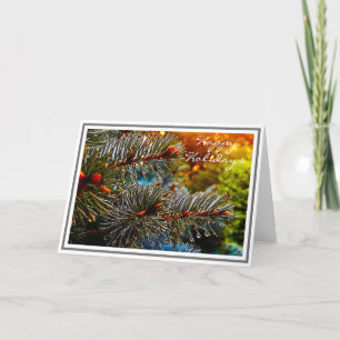 Farbiger Fichte Karte