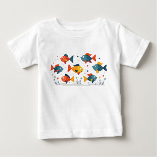farbiger Fisch Baby T-shirt