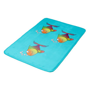 Farbiger Fisch Badematte